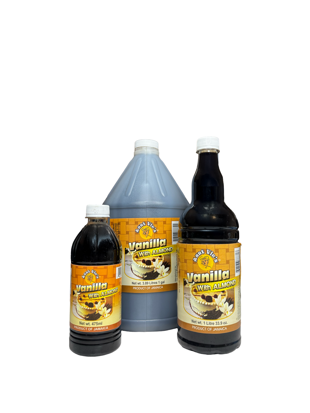 Assorted sizes of Aunt Vie's Vanilla