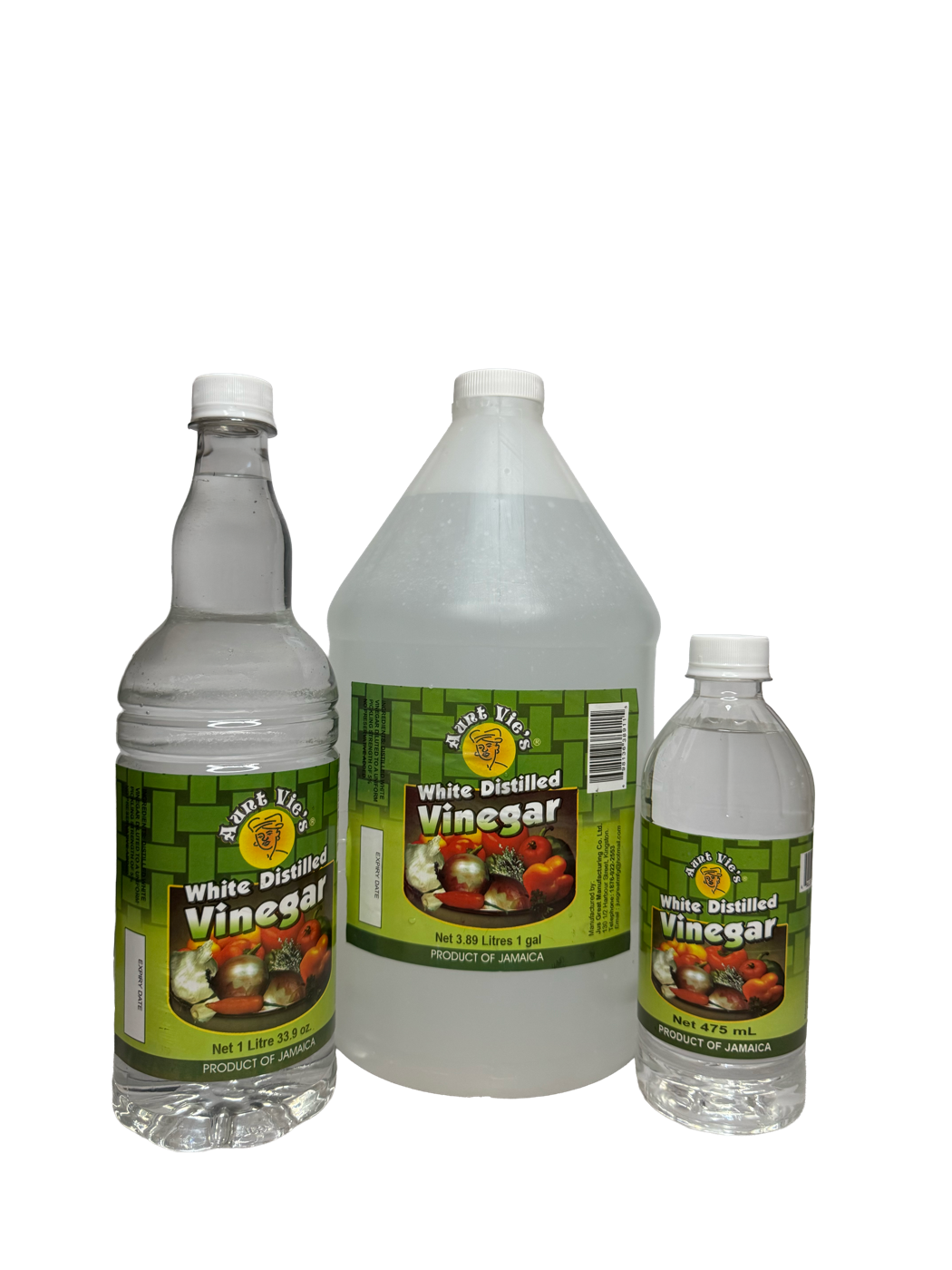 Assorted sizes of Aunt Vie's Vinegar