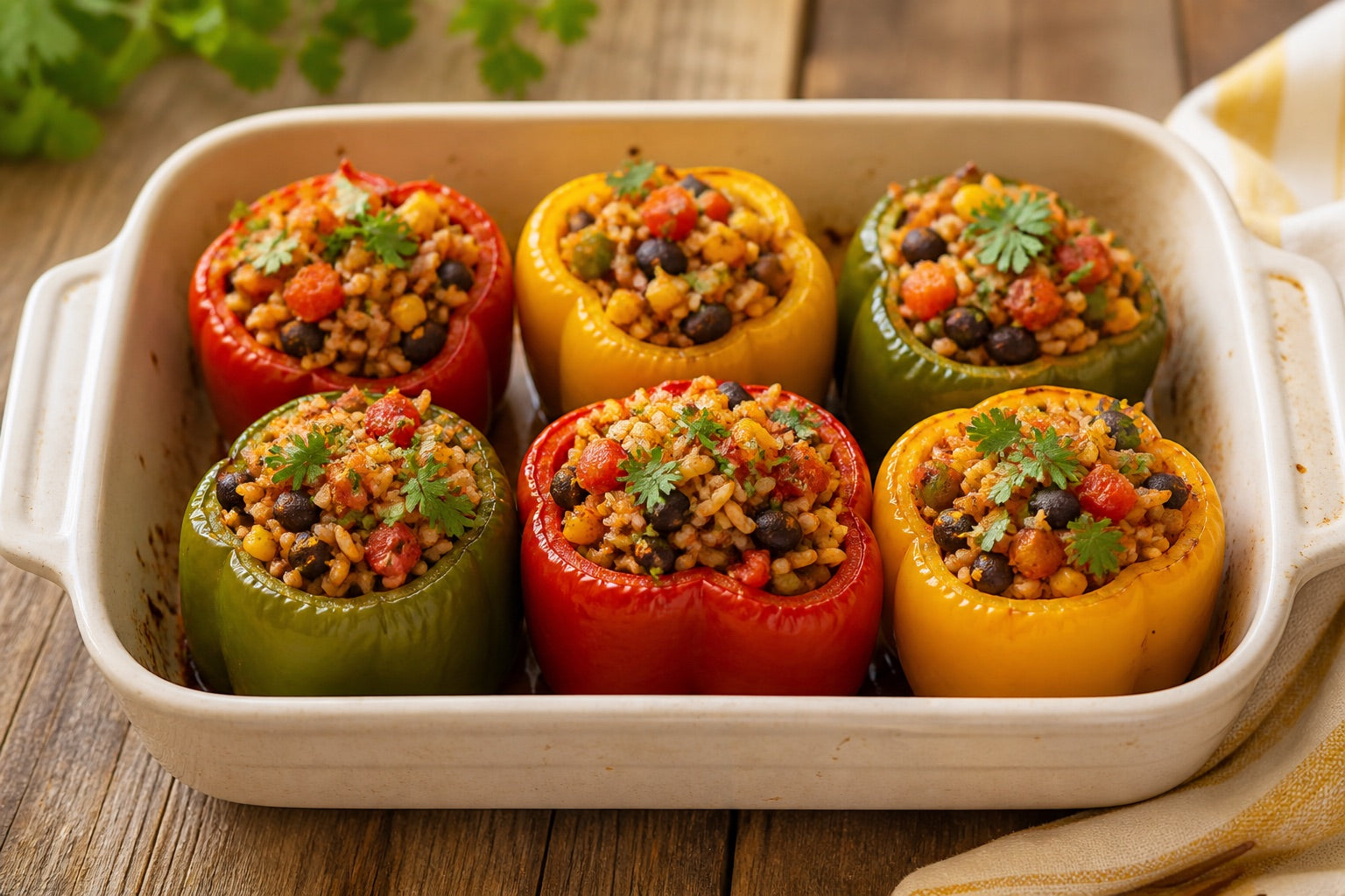 Caribbean Stuffed Peppers